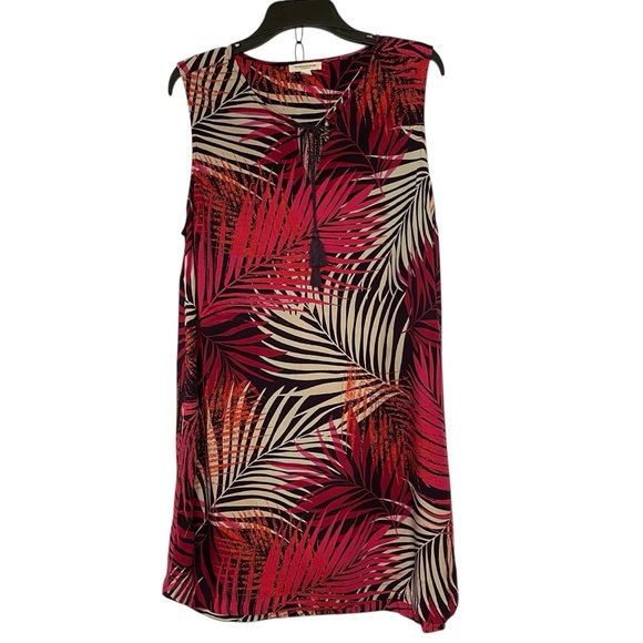 beachlunchlounge Dresses & Skirts - beach lunch lounge Palm Leaf Sun Dress Midi  Women 1X Beachy Summer Flowy Orange